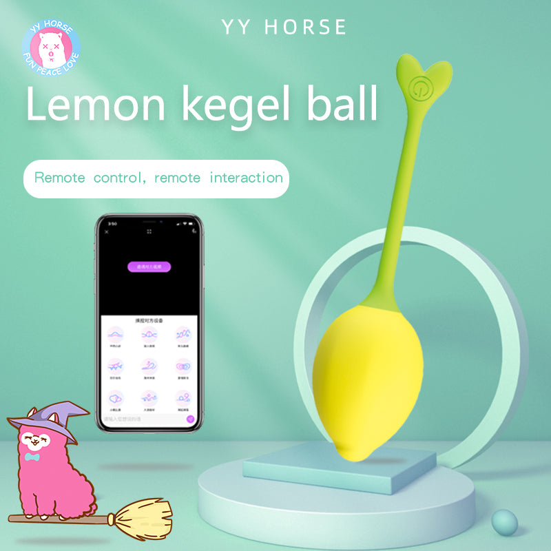 Cute lemon shape egg shaker with app control