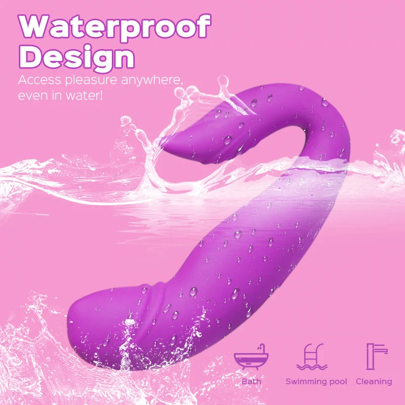 Dual-Motor Rolling G-spot &amp; Clitoral Vibrator