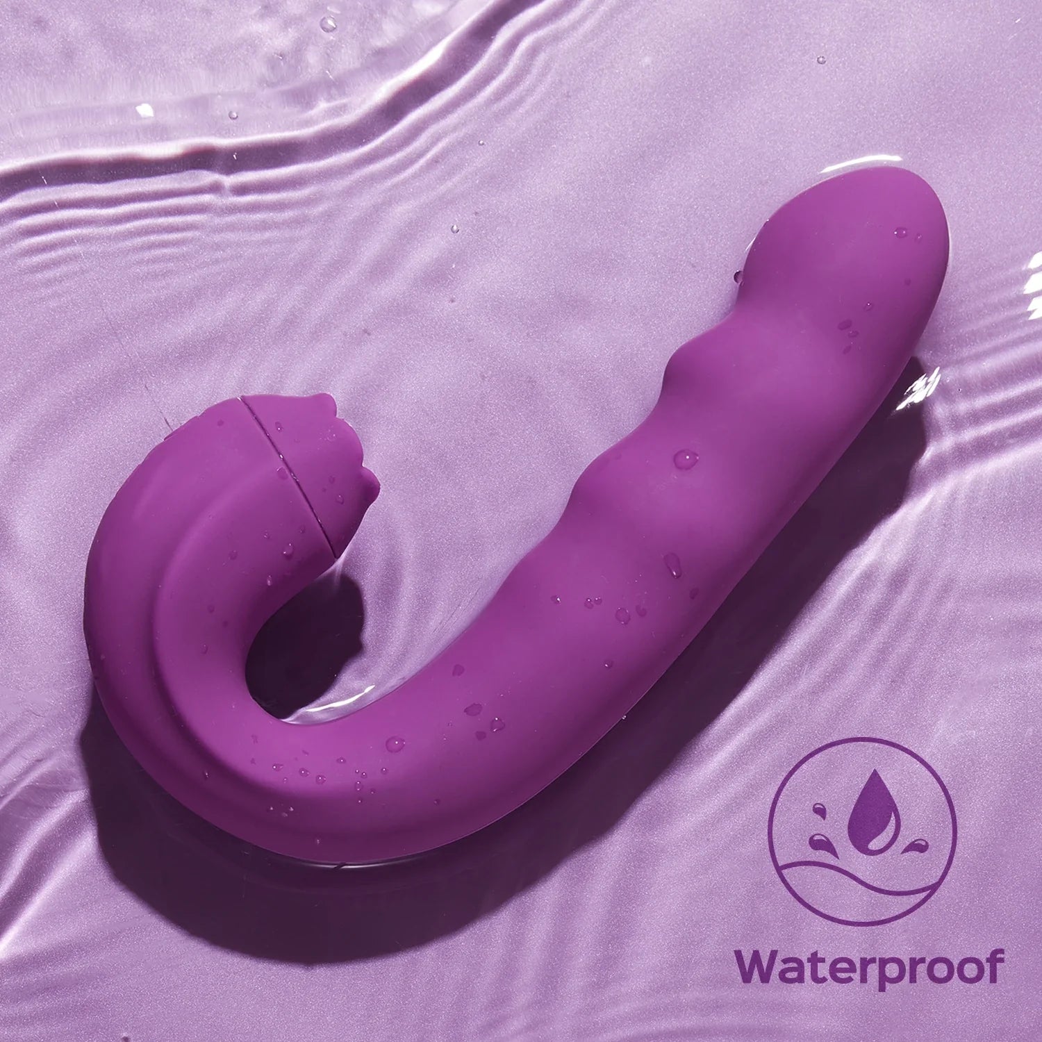 G-Spot Vibrator With Rotating Head &amp; Vibrating Tongue