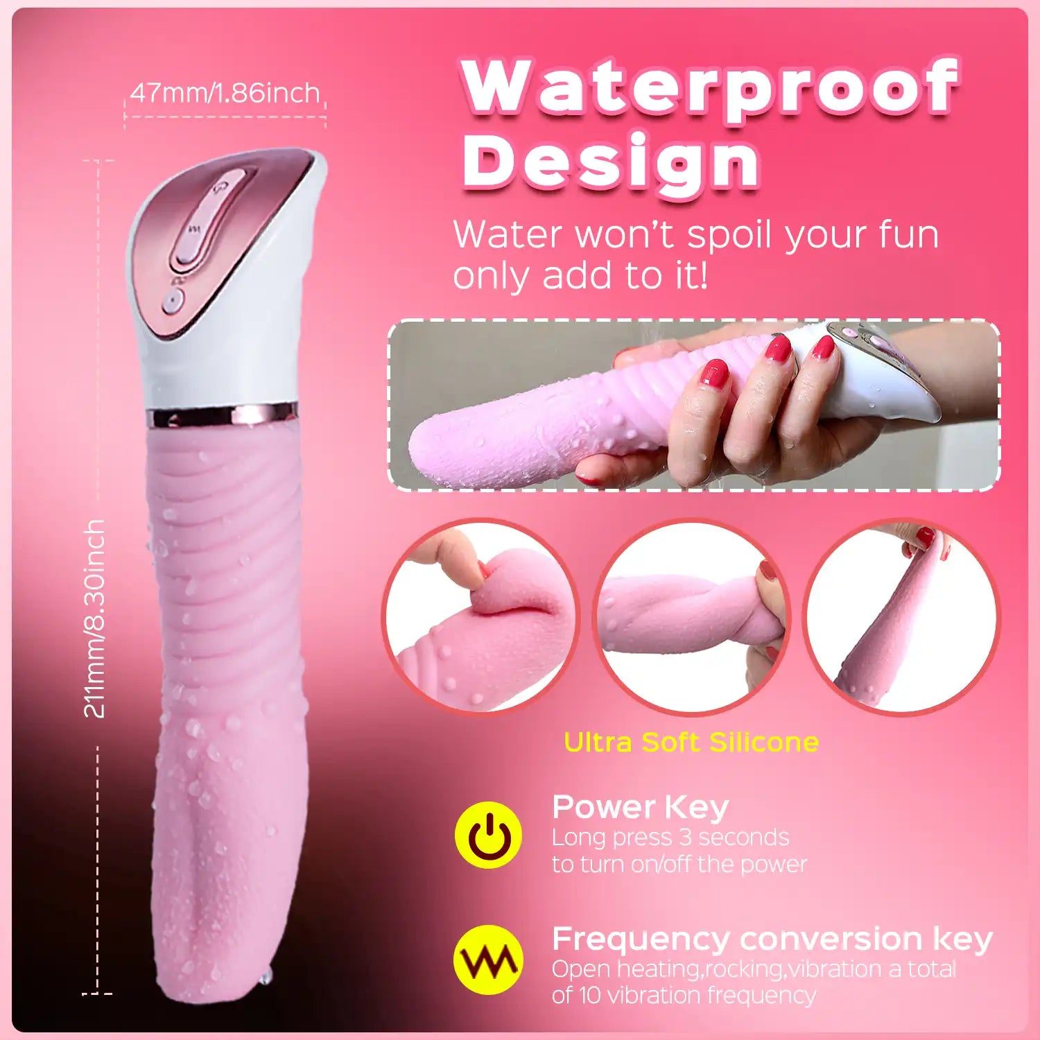 Heating Multi-function Tongue Vibrator